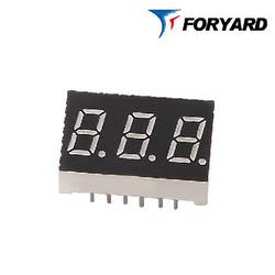 Червоний цифровий семисегментний LED індикатор 3-розрядний FYT-3631 AS-21 FORYARD (загальний катод)