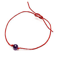 Браслет червона нитка Аметист