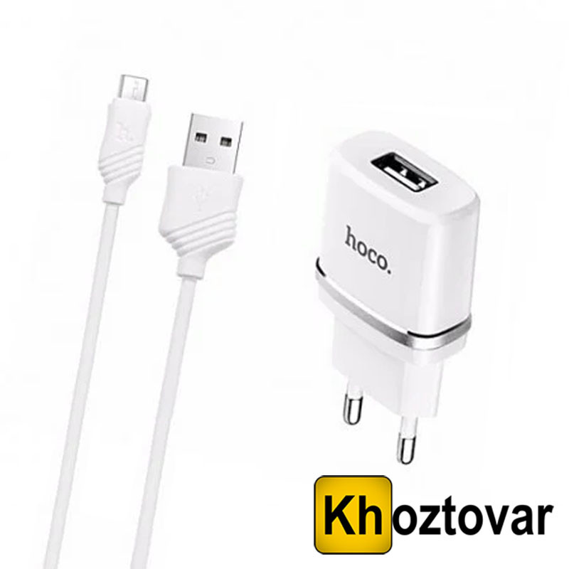 Зарядний пристрій із кабелем micro USB Hoco C11