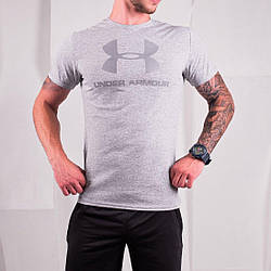 Футболка чоловіча спортивна under armour X grey чоловіча футболка приталені андер армур