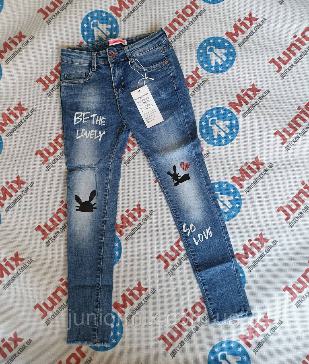 Підліткові модні джинси для дівчаток оптом H&H●