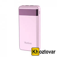 Повербанк 10000 mAh YooBao | PowerBank Розовый