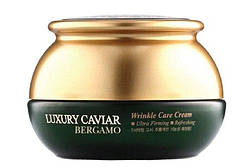 Крем від зморшок з чорною ікрою і гіалуроновою кислотою Bergamo Luxury Caviar Wrinkle Care Cream