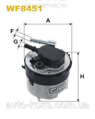 WIX WF8451 Фільтр паливний Ford C-Max Fiesta, Focus 1.6, фото 1
