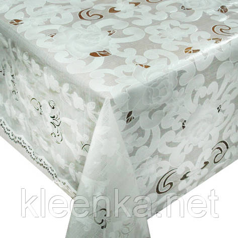 Скатертина біла на святковий стіл ажурна, фото 2