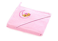 Дитячий махровий рушник з куточком Sensillo Ведмежа Pink