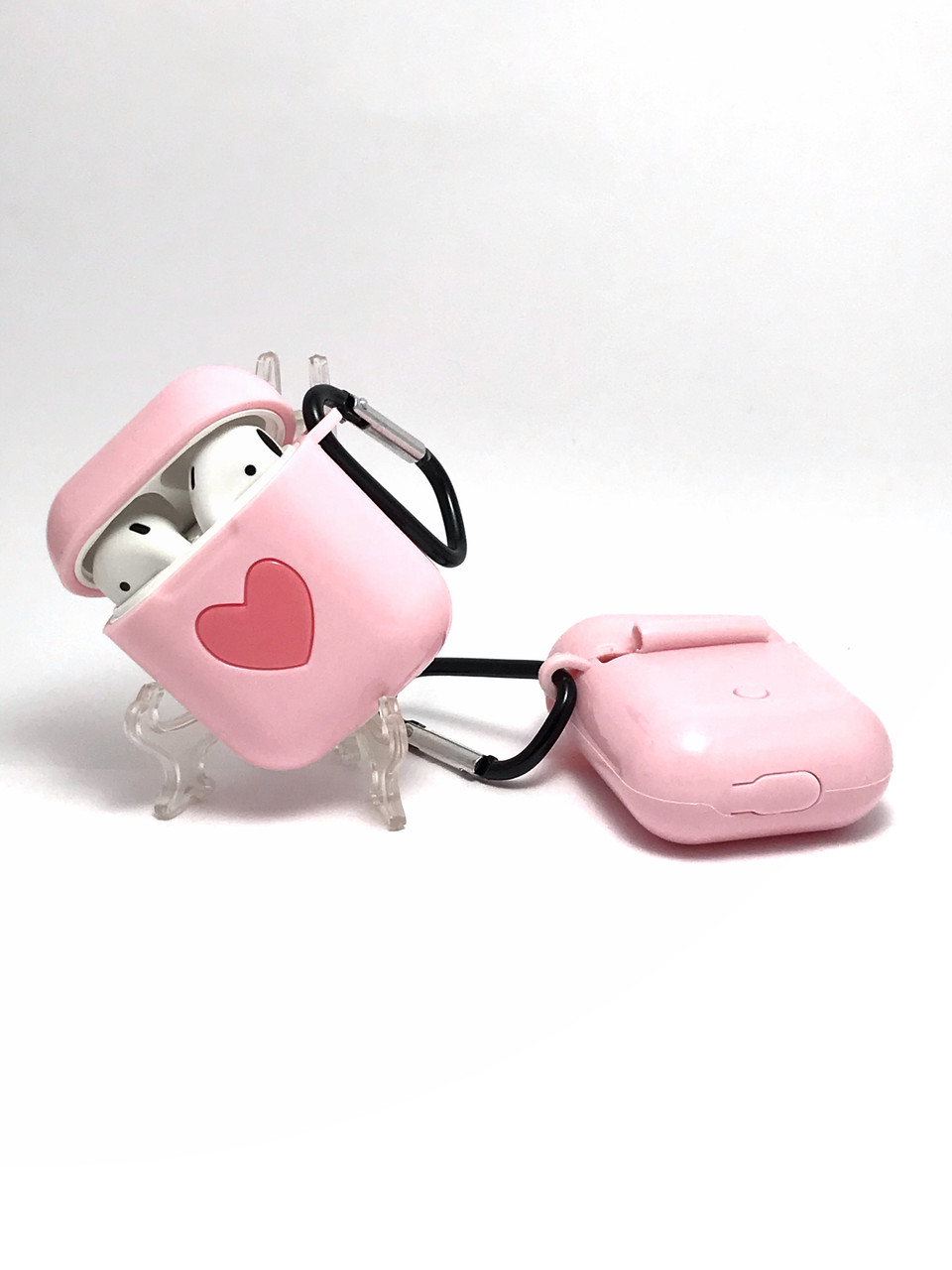 Силиконовый 3D чехол Love Style для наушников AirPods 1,2 поколения. - фото 2 - id-p1124083797