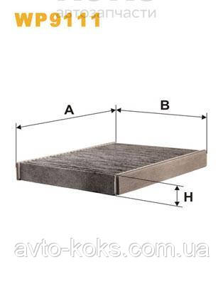 WIX WP9111 Фільтр салону вугільний Ford Fiesta, Fusion, фото 1