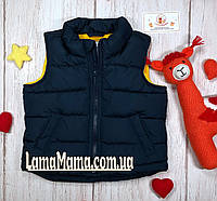 Теплая жилетка Navy/Yellow Frost Free Vest for Baby Boys Old Navy Олд Неви 12-18 (74-79 см; 10-12 кг)