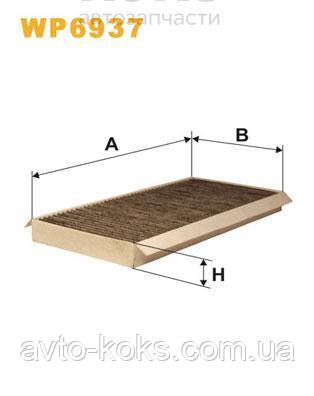 WIX WP6937 Фільтр салону вугільний Ford Focus, фото 1