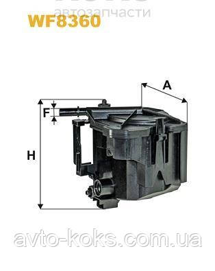 WIX WF8360 Фільтр паливний Ford Focus Kuga Fusion, фото 1