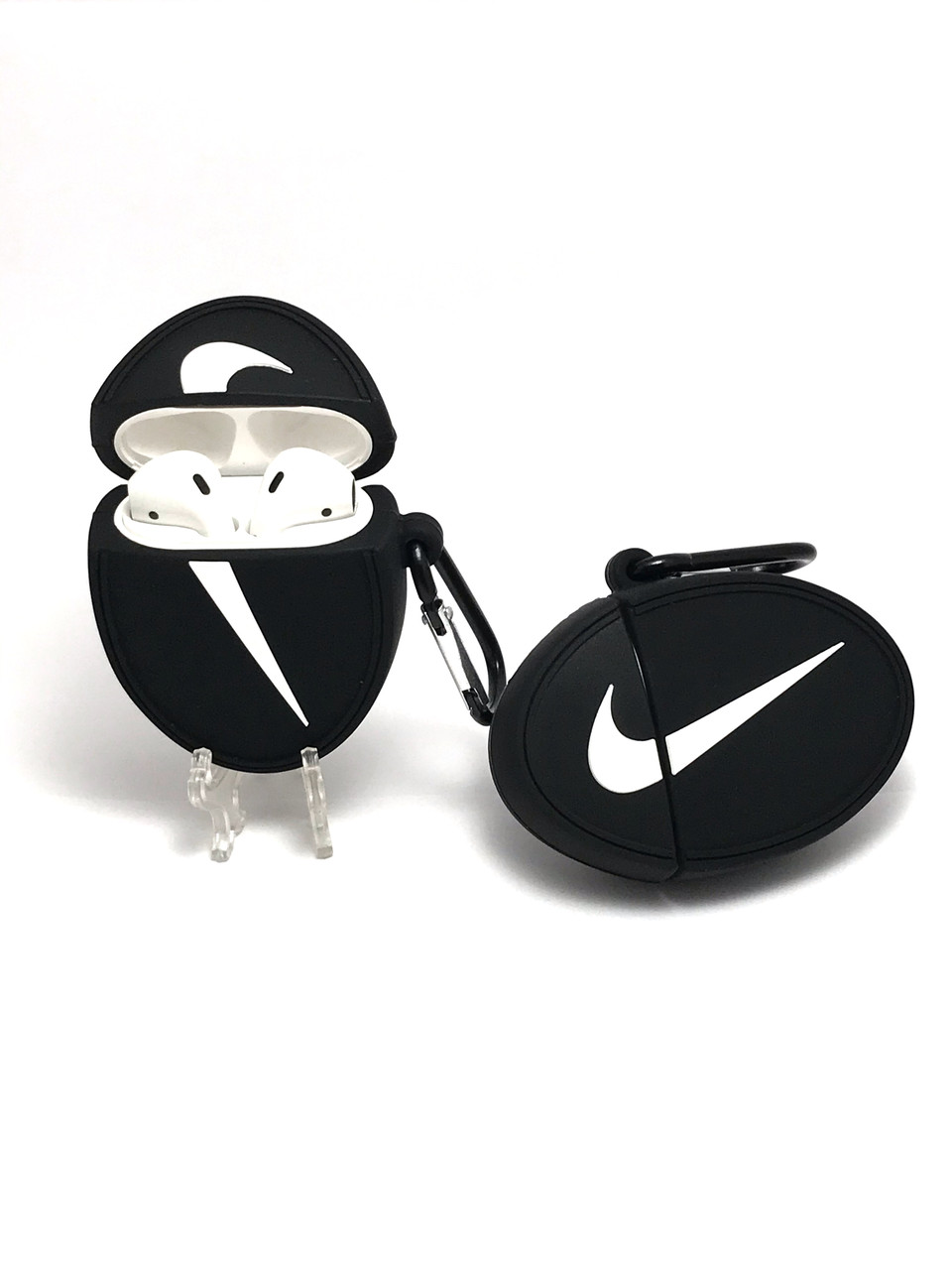 Силиконовый 3D чехол Nike для наушников AirPods 1 и 2 поколения. Soft-touch покрытие. - фото 3 - id-p1124071365