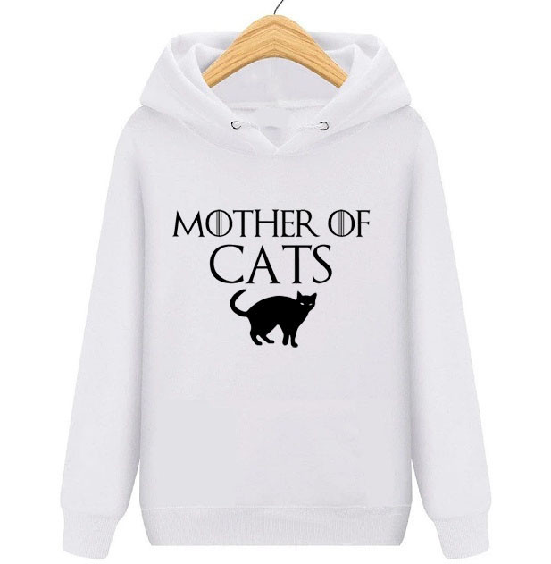Толстовка жіноча з принтом Mother of cats Мати драконів