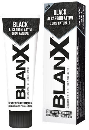 Зубна паста Blanx Classic Black Захист від плям Чорна з вугіллям 75 мл, фото 2