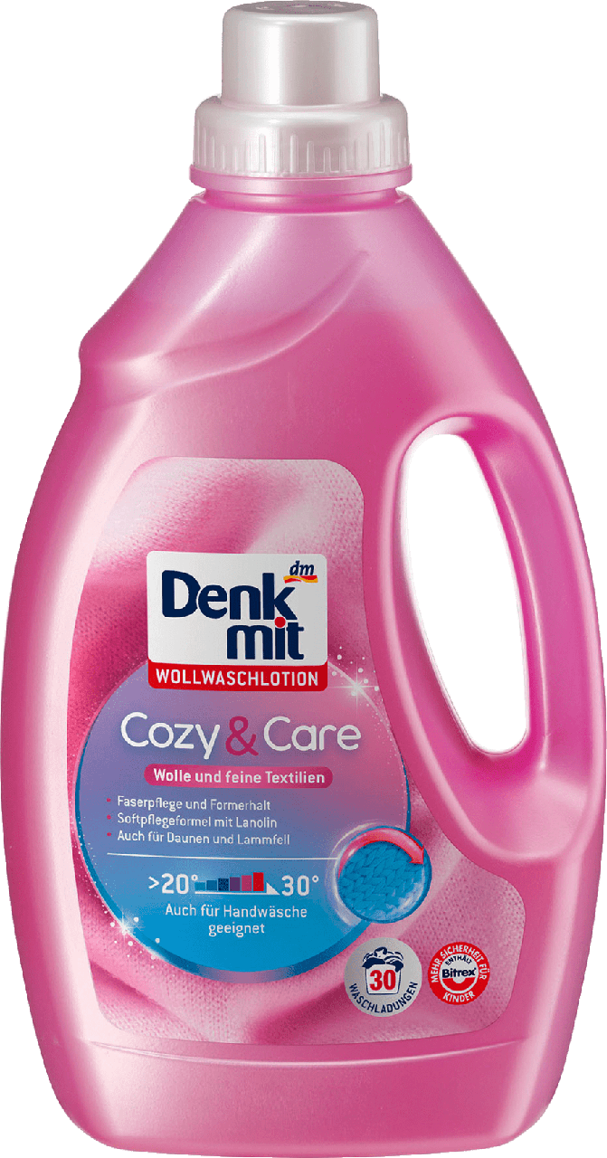 Гель для прання вовняних виробів Denkmit Wollwaschlotion Cozy & Care,1,5 L