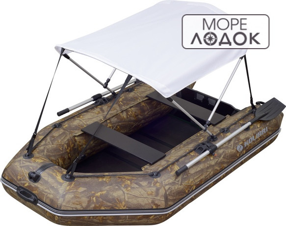 Тент від сонця для човни ПВХ ДО-220 В-240, К-250T, ДО-260Т, ДО-280T, K-270T (камуфляж), фото 1