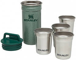 Набір Stanley Adventure Combo Hammertone Green: фляга 0.59 л і 4 чарки (6939236348942)