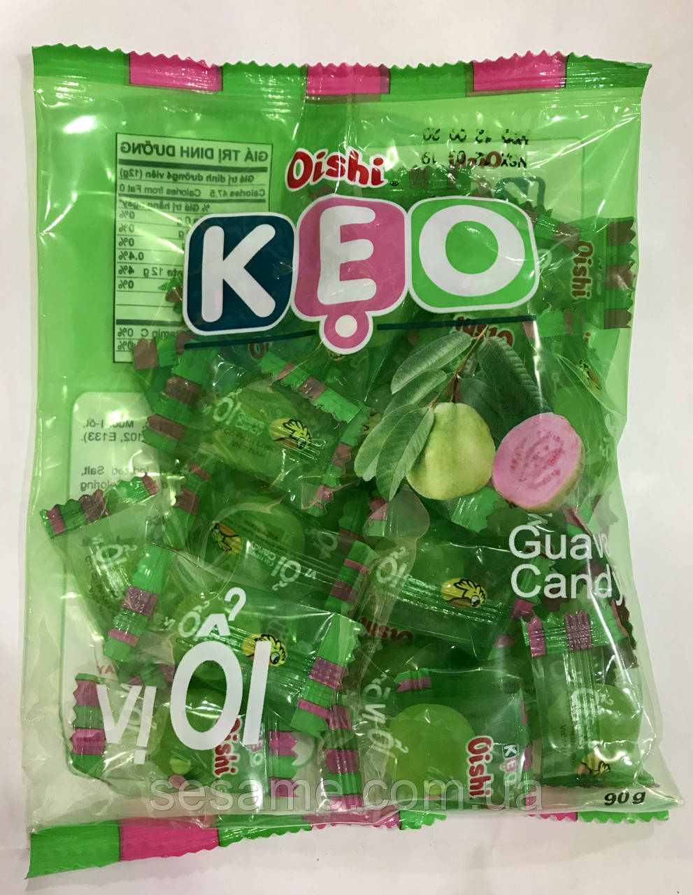 Цукерки OISHI KEO Гуаява 90 г