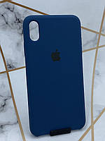 Силиконовый чехол Apple Silicone Case для iPhone XS MAX Темно-синий