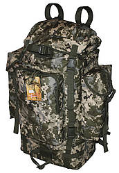 Туристичний армійський міцний рюкзак на 75 літрів піксель