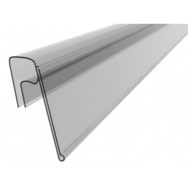 Цінникотримач для дротяних полиць 1250*39 мм, Тримач цінника для кошиків з лози довжиною 1,25 м (1317)