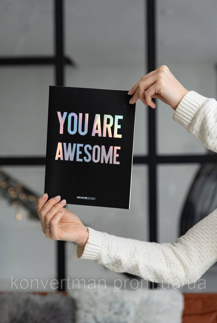 Зошит А4 у лінійку'You are Awesome', TM 'Olena Redko'