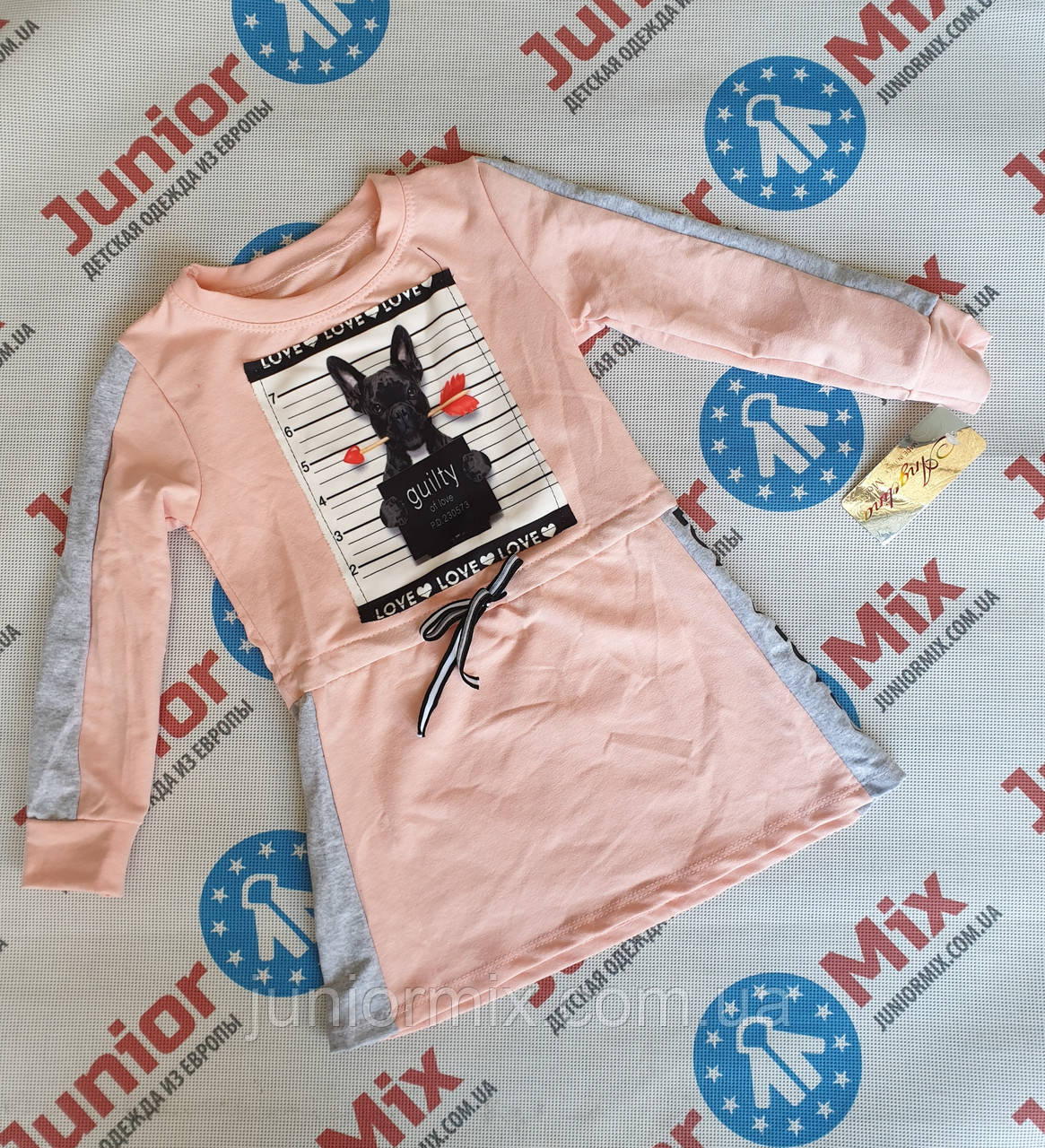 Дитячі трикотажні туніки на дівчинку гуртом Angelina