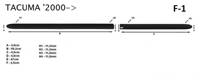 f-1 chevrolet tacuma side door mouldings f-1 chevrolet tacuma side door mouldings