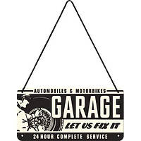 Вывеска на шнурке "Sing Garage" Nostalgic Art (28011)