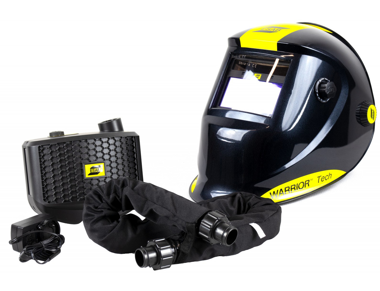 Сварочная маска ESAB WARRIOR Tech Black for Air - фото 2 - id-p1122785021