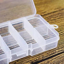 Пластиковий органайзер з кришкою для прикрас і дрібниць на 24 клітинки, фото 3