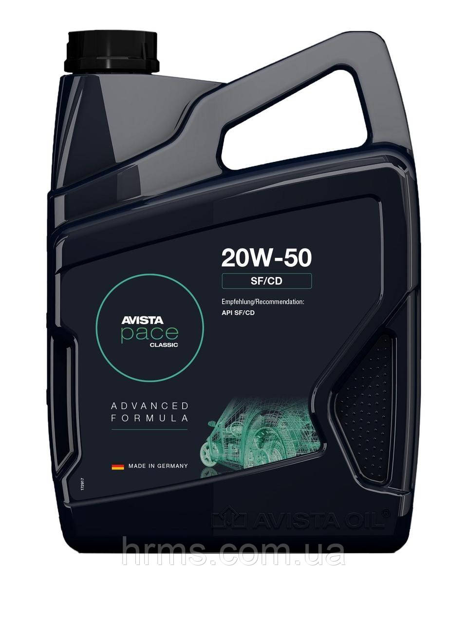Масло моторне AVISTA pace CLASSIC SF/CD SAE 20W-50 каністра 5 л Авіста Пейс Класик 20в50 Авіста Пейс Классік