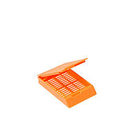 Гистологическая кассета для проводки и заливки биоптатов, в оранжевом цвете (500 шт)