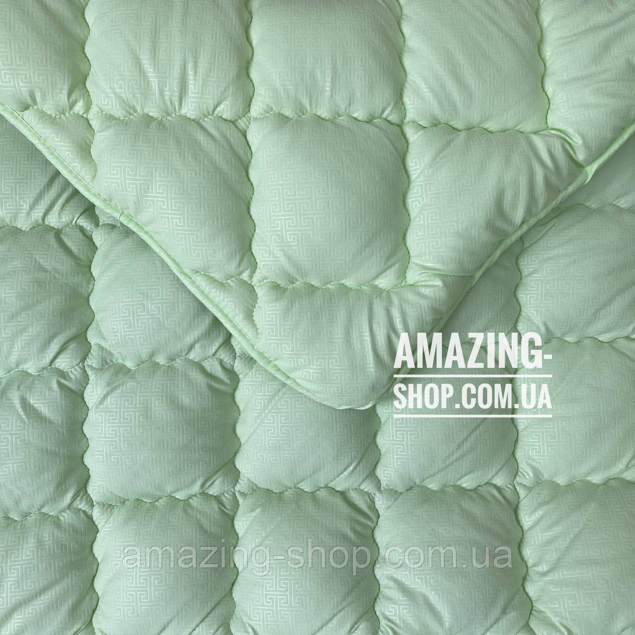 Ковдра полуторна на холофайбері "ODA" 155*210 см Тепла ковдра, наповнювач холофайбер. Стьобана ковдра ОДА, фото 1