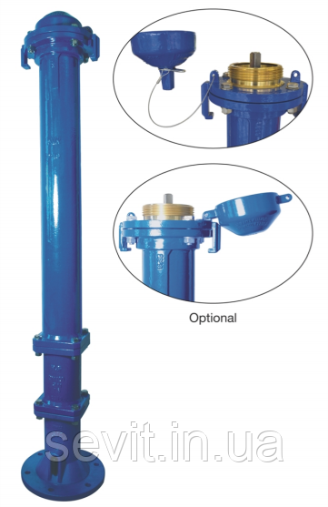 Гідронт пожежний підземний AVK (Данія) DN125 PN16 H = 1000 мм арт. 35/72-003, фото 1
