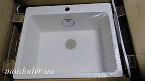 Мийка кухонна врізна гранітна в один рівень із стільницею Vered D-1001 Vanila Granit