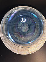 Тарілка скляна обідня прозоро-синя Океан 31 см арт. 16112-13, фото 2