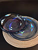 Набір 6 скляних обідніх тарілок прозоро-синіх Океан 27 см арт. 16112-14, фото 4