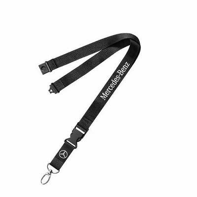 Оригінальний шнурок з карабіном для ключів Mercedes-Benz Classic Star Lanyard Black