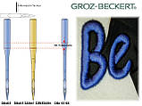 Голка Groz-Beckert DBxK5 SAN1 GEBEDUR вишивальна з позолотою 10 шт./пач., фото 2