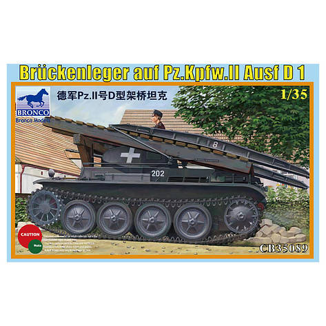 Німецький місткоукладчик на базі Pz. Kpfw. II Ausf D 1. Збірна модель у масштабі 1/35. BRONCO MODELS CB35089, фото 1