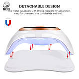 Рожева професійна UV/LED лампа - SUN H9 plus, 88W, фото 4