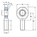 Шарнірна головка SA14 T/K CRAFT (Литва), фото 2