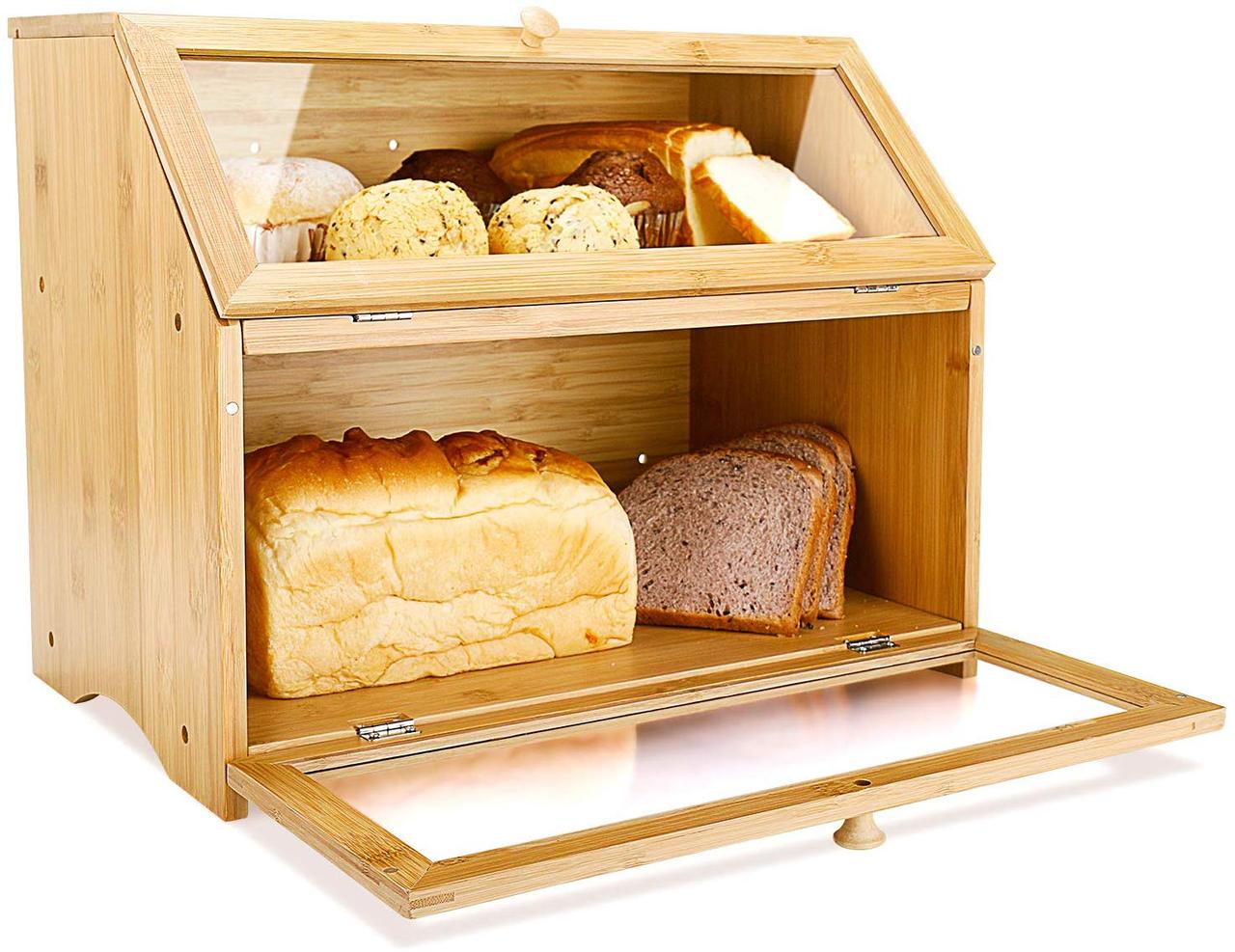 Деревянная хлебница Bread Box