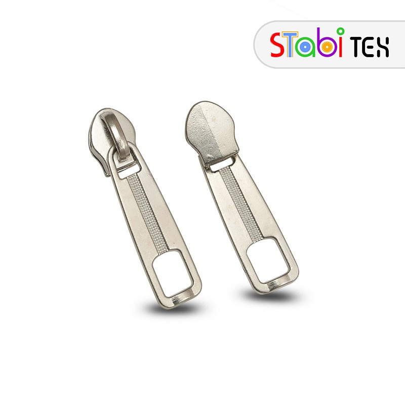 Бігунок для застібки-блискавки спіральної тип8 КРАПЛЯ ЛІНІЯ Нікель