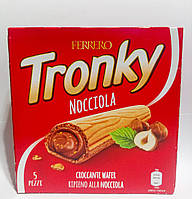 Tronky Nocciola вафельные трубочки с шоколадно ореховой начинкой 5 штук 90g Ferrero Италия