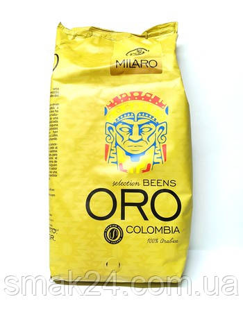 Кава в зернах 100% Арабіка Milaro ORO Colombia 1кг, 100% Арабіка Іспанія