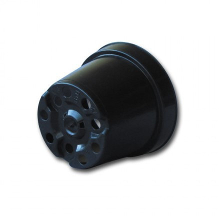 Горщики круглі чорні - 9*6.8 см - 0.28 л (Fo9)