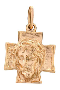 Крест серебряный лик Иисуса Христа - фото 5 - id-p140873095