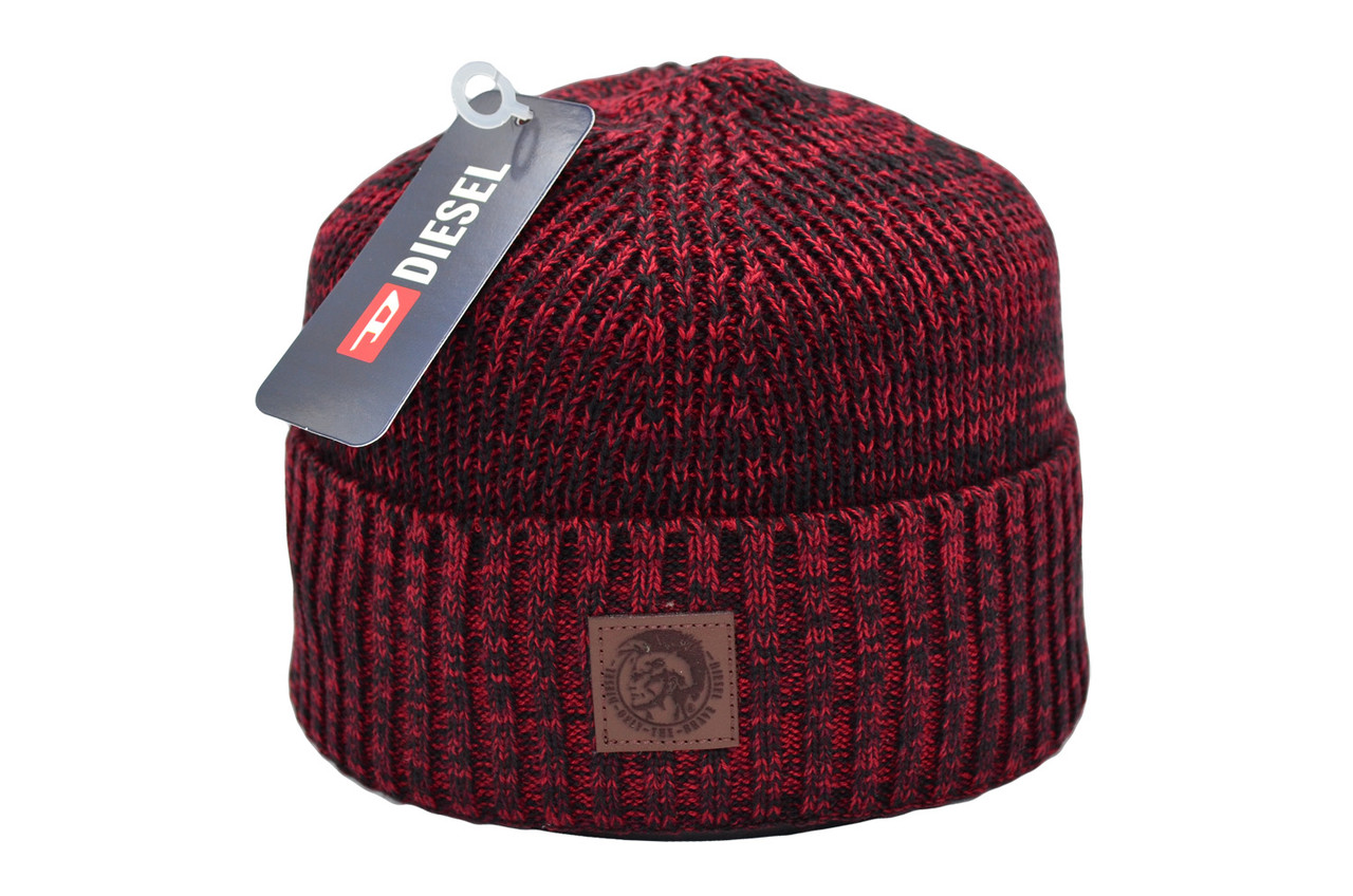 Шапка Flexfit Diesel 55-59 см Бордовий меланж (F-09118-139)